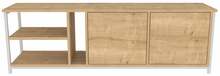 TV-laud Kalune Design Primrose, 35.3 x 160 x 50.8 cm, pruun/valge