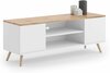 TV-laud ADRK Petra, 155 x 40 x 35 cm, tamm/valge