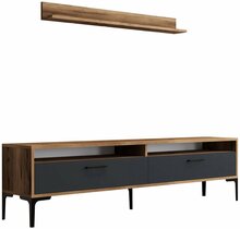 Sektsioon Kalune Design Istanbul, 35 x 180 x 47 cm, antratsiit/pähkel