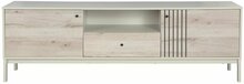 TV-alus Signal Meble Frost RTV1, 40 x 180 x 58 cm, valge/pruunikas