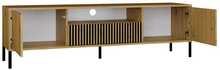 TV-alus TopEshop Kamaro 160, Artisan tamm, must, ryflowany