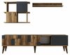Elutoa mööblikomplekt Kalune Design Madrid, antratsiit/pähkel