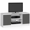 TV-laud Akord RTV K120, 40 x 120 x 55 cm, valge/hall