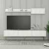 TV-alus Asir Lyon 2, 180 x 43 cm, valge/kuldne