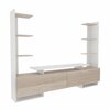 TV-alus Kalune Design Ava, valge/tamm, 31.7 x 183.6 x 140 cm