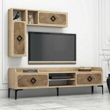 Sektsioon Kalune Design Samba 845HCT3077, 35 x 180 x 52 cm, tamm, pruun