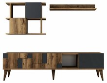 Elutoa mööblikomplekt Kalune Design Madrid, antratsiit/pähkel