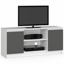 TV-laud Akord RTV K120, 40 x 120 x 55 cm, valge/hall