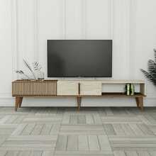 TV-alus Asir Lentynos, Milano - pähkel, 180 x 40 x 35 cm, travertiin