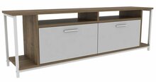 TV-alus Kalune Design Omar, 35 x 160 x 50.8 cm, valge/pähkel