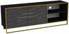 TV-laud Kalune Design Polka, 160 x 38.5 x 56.6 cm, kuldne/must