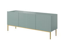 TV-alus Bogart Nicole, 150 cm, sinine, kuldsed jalad