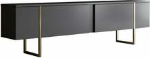 TV-alus Kalune Design Luxe, 30 x 180 x 50 cm, antratsiit/kuld