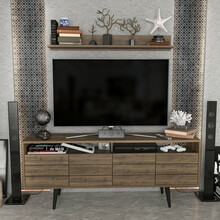 TV-alus Kalune Design Ola, 160 x 35 x 64.5 cm, pähkel