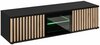 TV-alus ASM Cameron, 160 x 45 x 42-45 cm, must/pruunikas