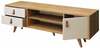 TV-laud Kalune Design Lara, tamm/valge, 120 x 40 x 53 cm