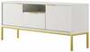 TV-alus Kocot Kids Austin, 135 x 33 x 56,4 cm, kuldne/valge