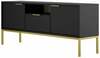 TV-alus Kocot Kids Austin, 135 x 33 x 56,4 cm, kuldne/must
