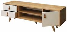 TV-laud Kalune Design Lara, tamm/valge, 120 x 40 x 53 cm
