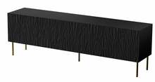 TV-alus Cama Meble Jungle, 190 x 40 x 59.5 cm, must/kuldne
