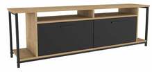 TV-alus Kalune Design Omar, 160 x 35 x 50.8 cm, tamm/must