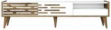 TV-alus Kalune Design Valensiya, 180 x 45 x 35 cm, valge/pähkel