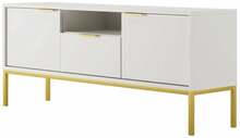 TV-alus Kocot Kids Austin, 135 x 33 x 56,4 cm, kuldne/valge