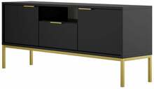 TV-alus Kocot Kids Austin, 135 x 33 x 56,4 cm, kuldne/must