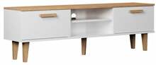 TV-laud Kocot Kids Denver, 160 x 35 x 47.2 cm, valge/beež