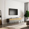 TV-alus Hanah Home Zenka, 180 x 49 x 37 cm, tamm, hall