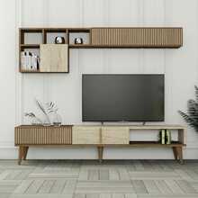 TV-alus Asir, Milano - pähkel, 180 x 40 x 35 cm, travertiin