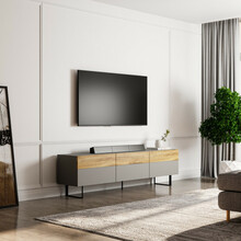 TV-alus Hanah Home Zenka, 180 x 49 x 37 cm, tamm, hall