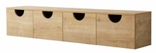 TV-alus Kalune Design Four Seasons, 180 x 35 x 35 cm, tamm