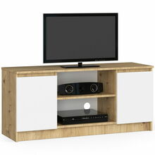 TV-laud Akord RTV K120, 40 x 120 x 55 cm, tamm/valge