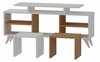 TV-alus Kalune Design Kutay, valge/pruun, tiikpuu