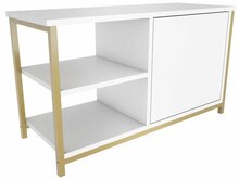 TV-alus Kalune Design Muskegon, 89.6 x 35.3 x 50.8 cm, kuldne/valge