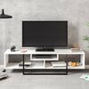 TV laud Kalune Design Asal, 149.4 x 35.2 x 40 cm, valge/must