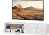Seinale kinnitatav TV-kapp Homcom, 140 x 33 x 29,8 cm, valge