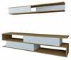 Sektsioon Kalune Design Sims, valge/pruun