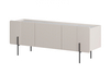 TV-alus Bogart Malmi 150, 150 cm, beež/must, Kashmir Crema Bianca
