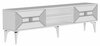 TV-alus Kalune Design Yumedi, 150 x 30 x 50 cm, valge/hõbe