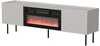 TV-alus Cama Meble Cama LUCCA, 180 x 40 x 59 cm, kašmiir, musta kaminaga