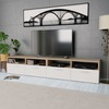 TV-alus Soduinamams, 95 x 35 x 36 cm, 2 tk, tamm ja valge