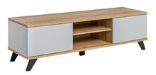 TV-laud ASM Bogota, 160 x 45 x 45 cm, tamm/valge