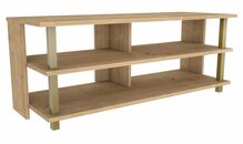 TV-alus Kalune Design Pueblo, 120 x 44,6 x 47,4 cm, kuldne/tamm