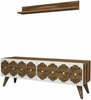 Elutoamööbli komplekt Kalune Design Nisan 845(XXXVII), 31,8 x 120 x 40 cm, pähkel