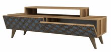 TV-laud Kalune Design City, 140 x 41.8 x 48.8 cm, pruun/sinine