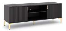 TV-laud Wipmeb Flinn, 40 x 140 x 50 cm, must