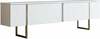 TV-alus Kalune Design Luxe, 180 x 30 x 50 cm, kuldne/valge