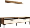 Sektsioonikapp Kalune Design Istanbul, 35 x 180 x 47 cm, kreemjas/pähkel